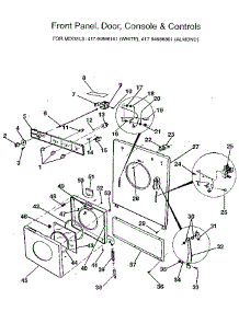 Front Panel And Controls parts for Kenmore Washer 417.94988801 (41794988801, 417 94988801) from AppliancePartsPros.com