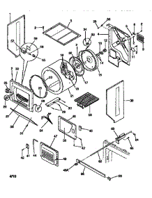 Dryer Assembly parts for Kenmore Washer Dryer Combo 417.97804792 (41797804792, 417 97804792) from AppliancePartsPros.com