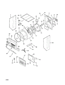 Upper Cabinet / Drum Heater parts for Kenmore Washer Dryer Combo 417.97812702 (41797812702, 417 97812702) from AppliancePartsPros.com