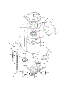 Motor / Tub parts for Kenmore Washer Dryer Combo 417.97812702 (41797812702, 417 97812702) from AppliancePartsPros.com