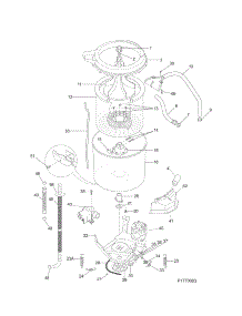 Motor / Tub parts for Kenmore Washer Dryer Combo 417.97812704 (41797812704, 417 97812704) from AppliancePartsPros.com