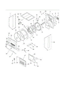 Upper Cabinet / Drum Heater parts for Kenmore Washer Dryer Combo 417.97822700 (41797822700, 417 97822700) from AppliancePartsPros.com