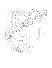 Upper Cabinet / Drum Heater parts for Kenmore Washer Dryer Combo 417.97822701 (41797822701, 417 97822701) from AppliancePartsPros.com