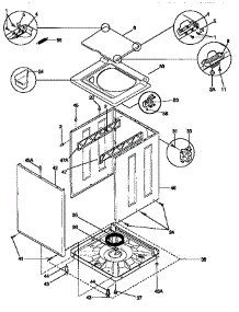 Top And Cabinet parts for Kenmore Washer Dryer Combo 417.97862792 (41797862792, 417 97862792) from AppliancePartsPros.com