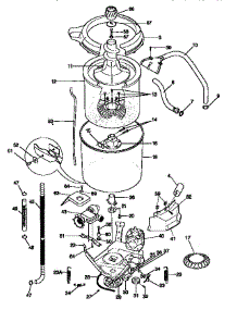 Tub, Basket, And Agitator parts for Kenmore Washer Dryer Combo 417.97862792 (41797862792, 417 97862792) from AppliancePartsPros.com