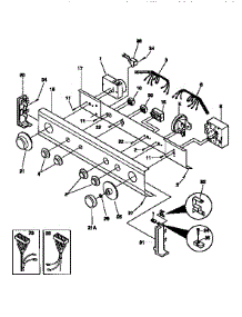 Control Panel parts for Kenmore Washer Dryer Combo 417.97864790 (41797864790, 417 97864790) from AppliancePartsPros.com