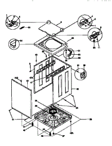 Top And Cabinet parts for Kenmore Washer Dryer Combo 417.97864790 (41797864790, 417 97864790) from AppliancePartsPros.com