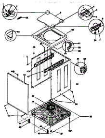 Top And Cabinet parts for Kenmore Washer Dryer Combo 417.97864791 (41797864791, 417 97864791) from AppliancePartsPros.com