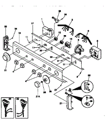 Control Panel parts for Kenmore Washer Dryer Combo 417.97864791 (41797864791, 417 97864791) from AppliancePartsPros.com