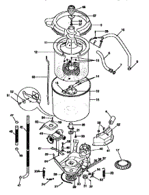 Tub, Basket, And Agitator parts for Kenmore Washer Dryer Combo 417.97864792 (41797864792, 417 97864792) from AppliancePartsPros.com