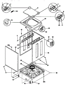 Top And Cabinet parts for Kenmore Washer Dryer Combo 417.97864792 (41797864792, 417 97864792) from AppliancePartsPros.com