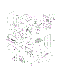 Upper Cabinet / Drum Heater parts for Kenmore Washer Dryer Combo 417.97962700 (41797962700, 417 97962700) from AppliancePartsPros.com