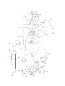 Motor / Tub parts for Kenmore Washer Dryer Combo 417.97962702 (41797962702, 417 97962702) from AppliancePartsPros.com