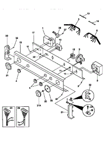 Control Panel parts for Kenmore Washer Dryer Combo 417.98702890 (41798702890, 417 98702890) from AppliancePartsPros.com