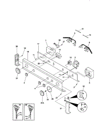 Control Panel parts for Kenmore Washer Dryer Combo 417.98702891 (41798702891, 417 98702891) from AppliancePartsPros.com