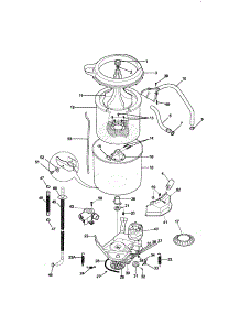 Tub, Basket And Agitator parts for Kenmore Washer Dryer Combo 417.98702891 (41798702891, 417 98702891) from AppliancePartsPros.com