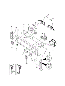 Control Panel parts for Kenmore Washer Dryer Combo 417.98702892 (41798702892, 417 98702892) from AppliancePartsPros.com