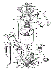 Tub, Basket, And Agitator parts for Kenmore Washer Dryer Combo 417.98804890 (41798804890, 417 98804890) from AppliancePartsPros.com