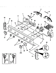 Control Panel parts for Kenmore Washer Dryer Combo 417.98804890 (41798804890, 417 98804890) from AppliancePartsPros.com