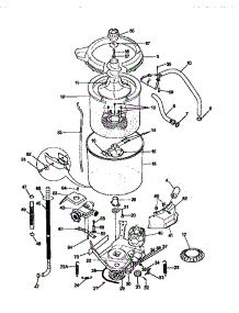 Tub, Basket, And Agitator parts for Kenmore Washer Dryer Combo 417.98862890 (41798862890, 417 98862890) from AppliancePartsPros.com