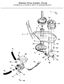 Washer Drive System, Pump parts for Kenmore Washer Dryer Combo 417.99160810 (41799160810, 417 99160810) from AppliancePartsPros.com