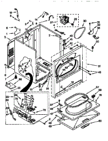 Cabinet parts for Kenmore Dryer 110.77732790 (11077732790, 110 77732790) from AppliancePartsPros.com