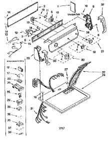 Top And Console parts for Kenmore Dryer 110.77732792 (11077732792, 110 77732792) from AppliancePartsPros.com