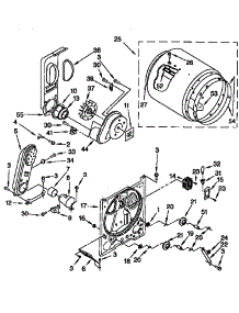 Bulkhead parts for Kenmore Dryer 110.77732794 (11077732794, 110 77732794) from AppliancePartsPros.com