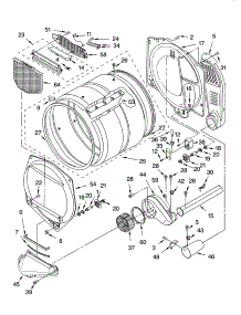 Bulkhead Parts parts for Kenmore Dryer 110.77741600 (11077741600, 110 77741600) from AppliancePartsPros.com