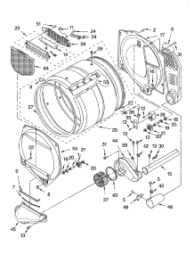 Bulkhead Parts parts for Kenmore Dryer 110.77761600 (11077761600, 110 77761600) from AppliancePartsPros.com