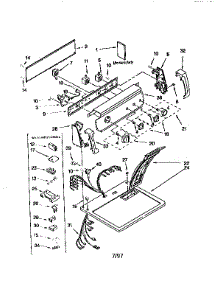 Top And Console parts for Kenmore Dryer 110.77832792 (11077832792, 110 77832792) from AppliancePartsPros.com