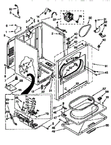 Cabinet parts for Kenmore Dryer 110.77834790 (11077834790, 110 77834790) from AppliancePartsPros.com