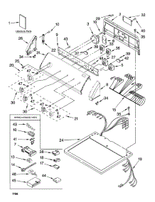 Top And Console Parts parts for Kenmore Dryer 110.77851600 (11077851600, 110 77851600) from AppliancePartsPros.com