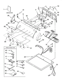Top And Console Parts parts for Kenmore Dryer 110.77864600 (11077864600, 110 77864600) from AppliancePartsPros.com