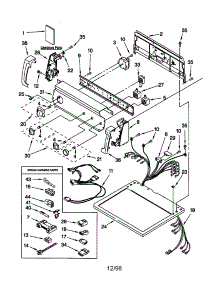 Top And Console parts for Kenmore Dryer 110.77902792 (11077902792, 110 77902792) from AppliancePartsPros.com