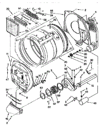 Bulkhead parts for Kenmore Dryer 110.77904791 (11077904791, 110 77904791) from AppliancePartsPros.com