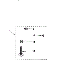 Miscellaneous parts for Kenmore Washer 110.92587400 (11092587400, 110 92587400) from AppliancePartsPros.com