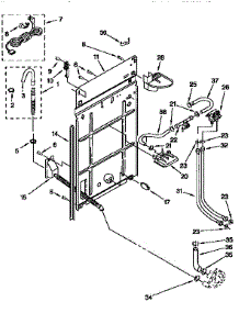 Rear Panel parts for Kenmore Washer 110.92587410 (11092587410, 110 92587410) from AppliancePartsPros.com