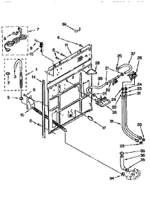 Rear Panel parts for Kenmore Washer 110.92588410 (11092588410, 110 92588410) from AppliancePartsPros.com