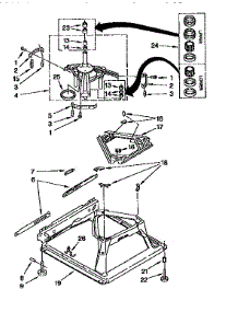 Machine Base parts for Kenmore Washer 110.92588410 (11092588410, 110 92588410) from AppliancePartsPros.com
