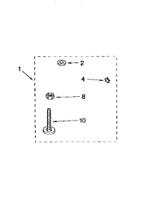 Miscellaneous parts for Kenmore Washer 110.92588410 (11092588410, 110 92588410) from AppliancePartsPros.com