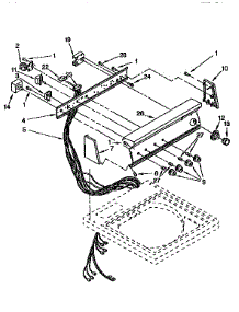 Control Panel parts for Kenmore Washer 110.92588410 (11092588410, 110 92588410) from AppliancePartsPros.com