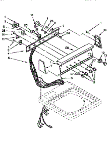 Control Panel parts for Kenmore Washer 110.92590100 (11092590100, 110 92590100) from AppliancePartsPros.com