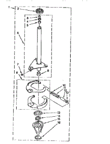 Brake And Drive Tube parts for Kenmore Washer 110.92590100 (11092590100, 110 92590100) from AppliancePartsPros.com
