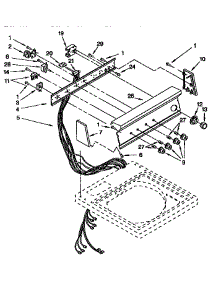 Control Panel parts for Kenmore Washer 110.92590110 (11092590110, 110 92590110) from AppliancePartsPros.com