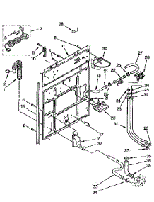 Rear Panel parts for Kenmore Washer 110.92590800 (11092590800, 110 92590800) from AppliancePartsPros.com