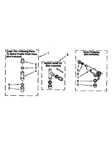 Water System parts for Kenmore Washer 110.92590820 (11092590820, 110 92590820) from AppliancePartsPros.com