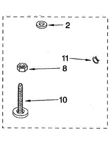 Miscellaneous Parts parts for Kenmore Washer 110.92591200 (11092591200, 110 92591200) from AppliancePartsPros.com