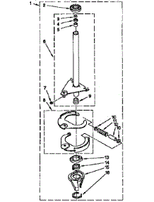 Brake And Drive Parts parts for Kenmore Washer 110.92591200 (11092591200, 110 92591200) from AppliancePartsPros.com