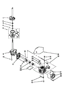 Brake,Clutch,Gearcase,Motor&Pump parts for Kenmore Washer 110.92591230 (11092591230, 110 92591230) from AppliancePartsPros.com
